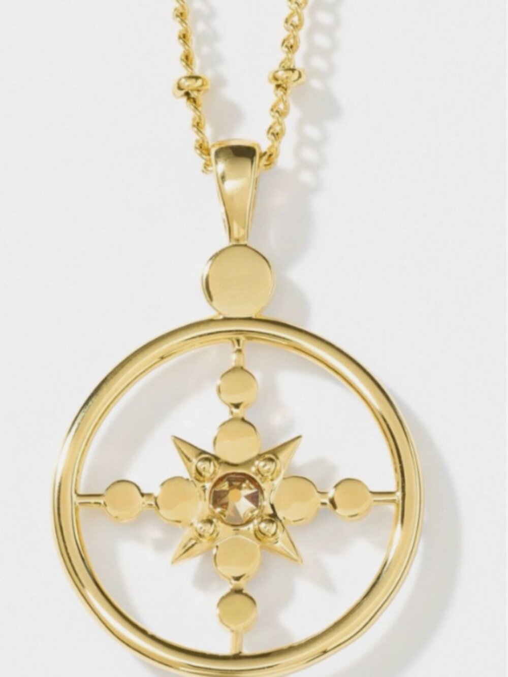 "Find Your Way" Compass Necklace Touchstone Crystal by Swarovski NWT - Picture 4 of 5